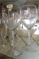 LOT OF TWO CLEAR GLASS STEMWARE