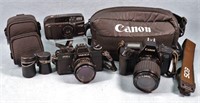 Canon, Minolta + Yashica Cameras