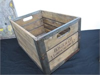 1950's Borden's Wooden Milk Crate
