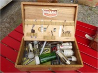 King Kut Hobby Tool Set, plus 1950's RX Vials