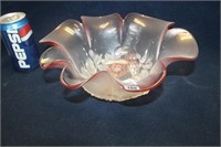PINK SCALLOPED EDGE CANDY DISH