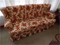 Floral sofa sleeper
