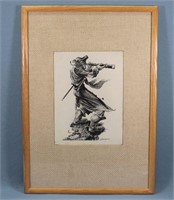 C. 1947 Framed Print of Pirate