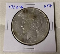 1922-S Peace Liberty Dollar  VF