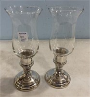 FB Rogers Silver Plate Candle Holders