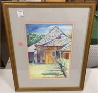 Watercolor of Home Place by Mark Millet