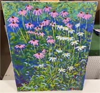 "Daises and Cornflowers" Oil by Richard Moor