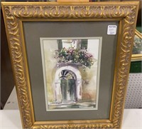 Nel Byrd "Venecian Doorway" Watercolor