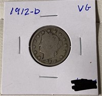 1912-D Liberty "V" Nickel VG