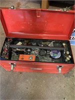 Metal Toolbox w/ Misc Electrical