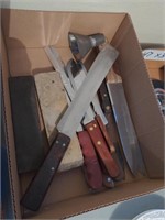 Misc Kitchen Knives and Sharpening Stones