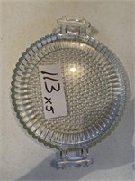 5 Glass Serving Trays x5