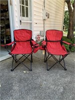Red Bag Chair x2