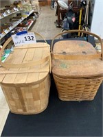 Picnic Baskets - Lot of Two(2)