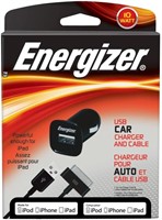 NEW - Energizer PC-1CAT 10 Watt USB Car Charger