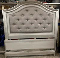 Silver Mirrored Full Size Bed Frame