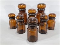 Brown Glass Apothecary Bottles -Belgium