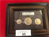 Framed Bicentennial Coin Set