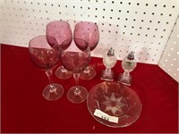Wine Glasses, S/P Shakers, Bowl