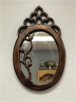 Wood Craft Framed Wall Mirror