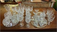 QTY OF CRYSTAL GLASSWARE INCLUDES