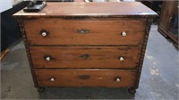 VICTORIAN PAINTED SCANDANAVIAN PINE COMMODE