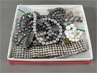 Faux Pearl Jewelry Parts, etc