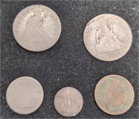 Collection of old US silver coins