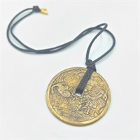 Brass Medallion Necklace