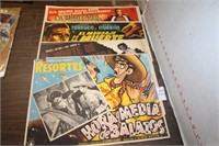 FOUR MEXICAN MOVIE POSTERS