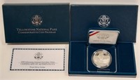 1999 Yellowstone National Park Proof Silver Dollar