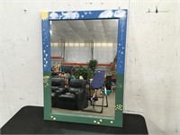 Hand Painted Framed Mirror