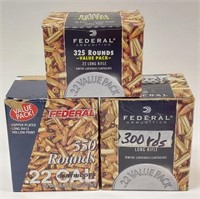 1175 Rounds Federal Hollow Point 22 LR Cartridges