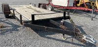 (AI) Fladbed trailer, approx 21’ 6” long and 94”