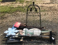(BK) Lot of Gardening Tools and Decorations