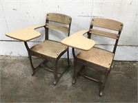 2 Vintage School Desks