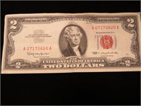 1963 RED SEAL $2 BILL
