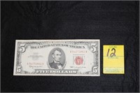 1963 $5.00 Red Note