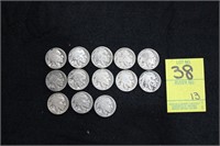 (38) Buffalo Nickels