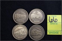 (4) Train Collector's Series Tokens