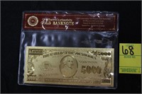 Gold Bank Note