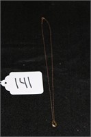 10k Necklace Teardrop Pendant