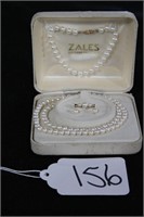 10k Pearl Set From Zales