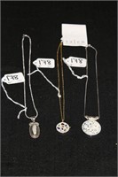 (3) Necklaces With Pendants