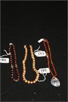 (3) Necklaces With Silver Clasps