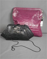 Zac Posen & DKNY Lady Leather Clutches/ Purses