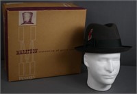 Vintage Marathon Penney's Mens Fedora Hat w/ Box