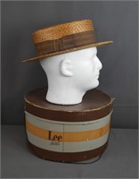 1930's Vintage Seamont Straws Straw Hat in Box