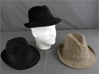 Vintage Fedora Hats- Dobbs, Bollman, McAndrew