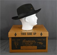 Vintage Charlie 1 Horse Black Cavalry Hat